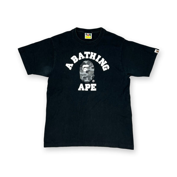 BAPE College Logo T-Shirt in black