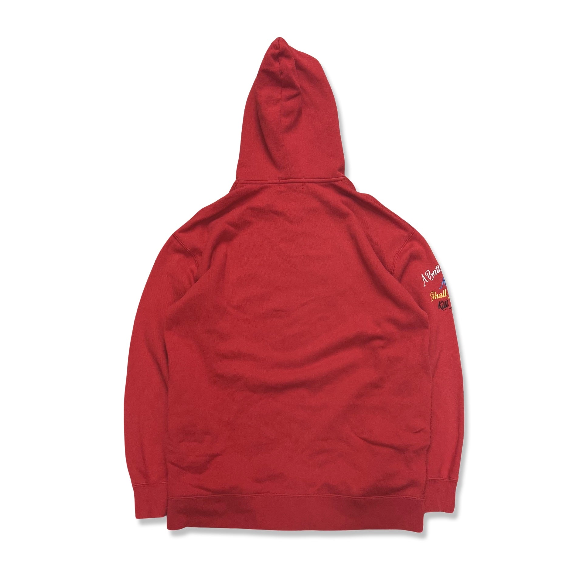 BAPE College Logo Hoodie in red