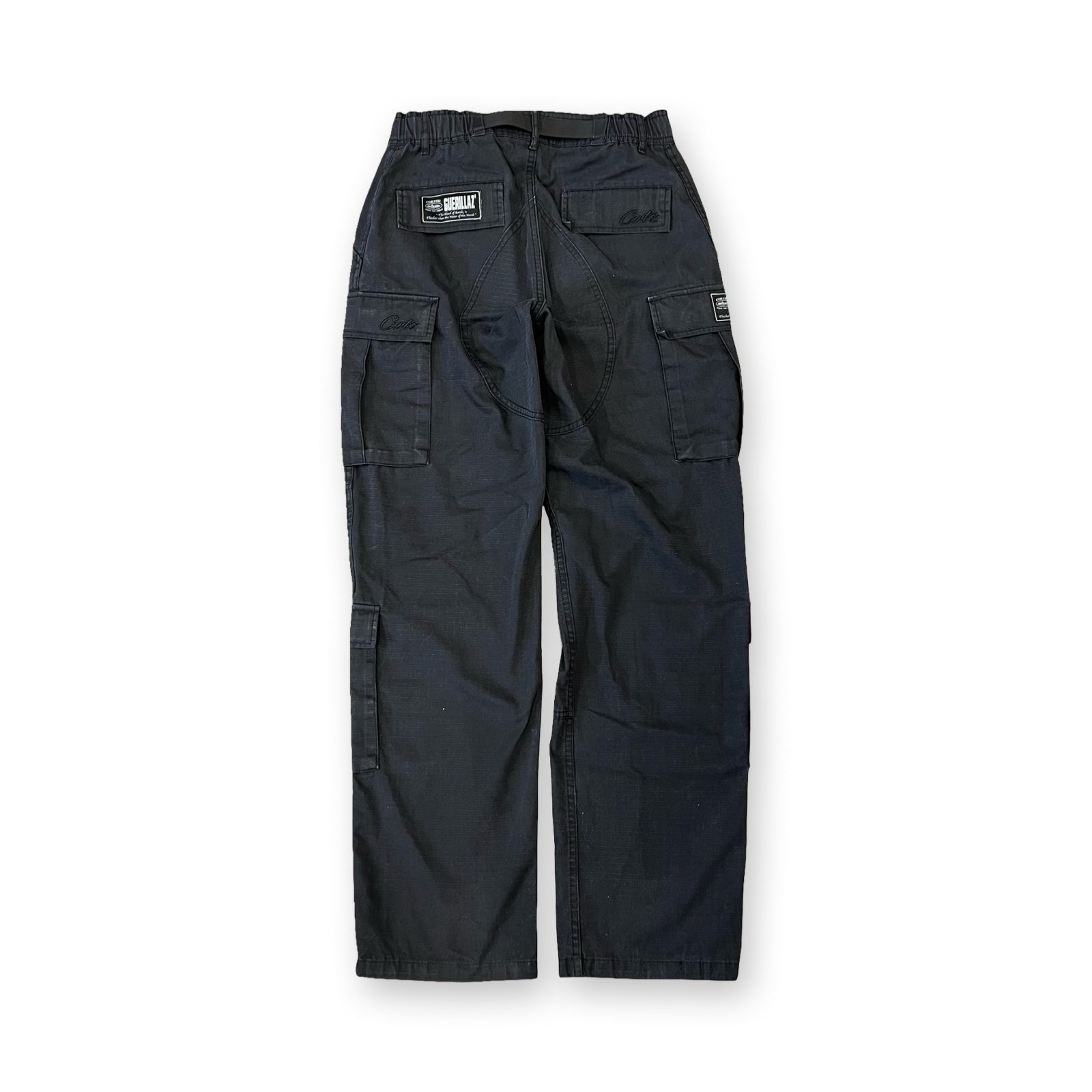 Corteiz Alcatraz Guerillaz Cargo Trousers in triple black