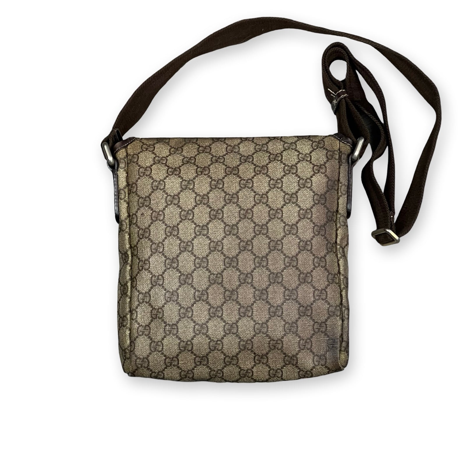 Vintage Gucci Supreme Canvas Shoulder Bag