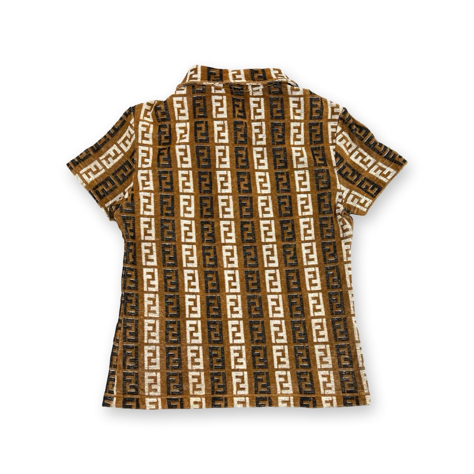 Vintage Fendi Terry Cloth Polo T-Shirt