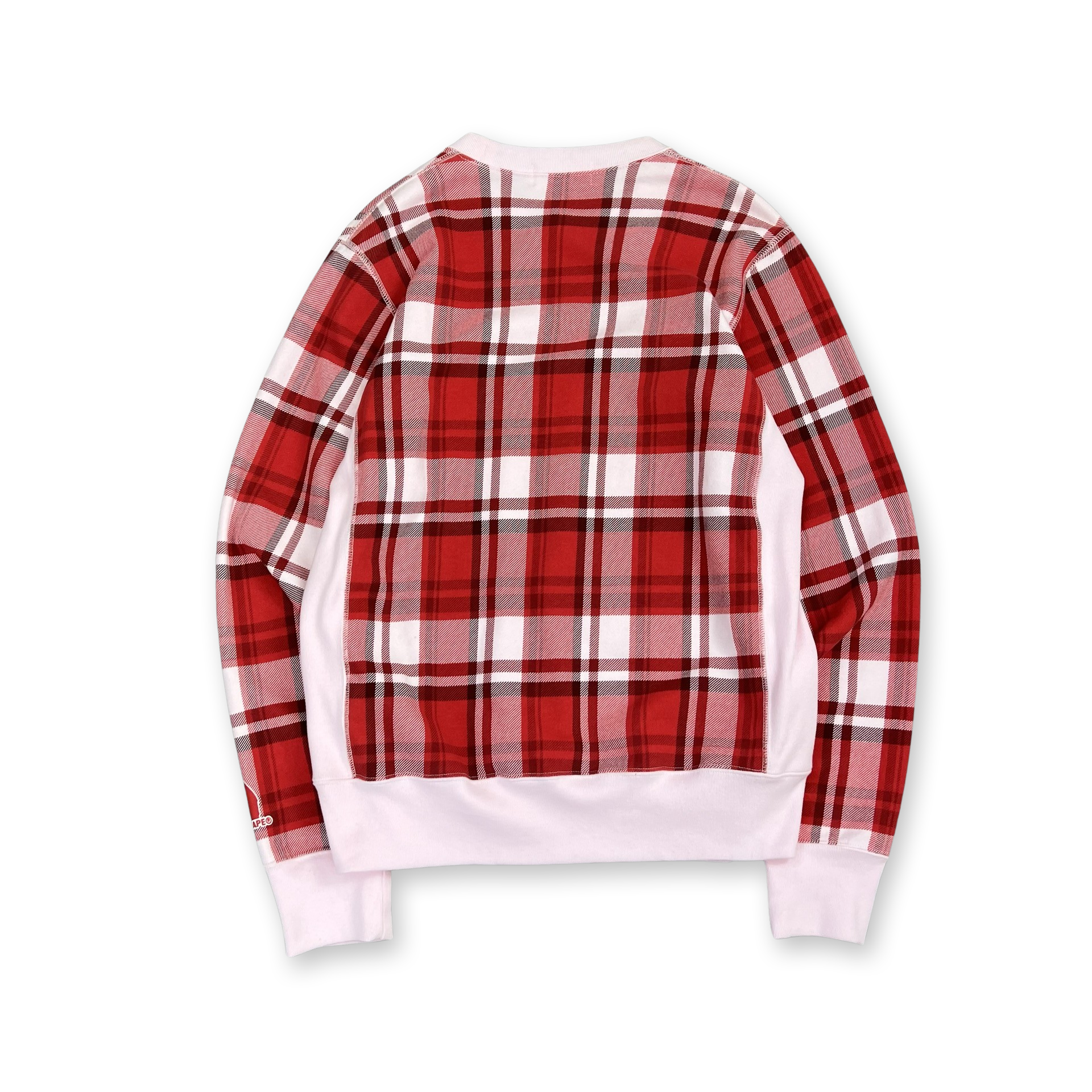 BAPE Check Gift Busy Works Crewneck Sweatshirt