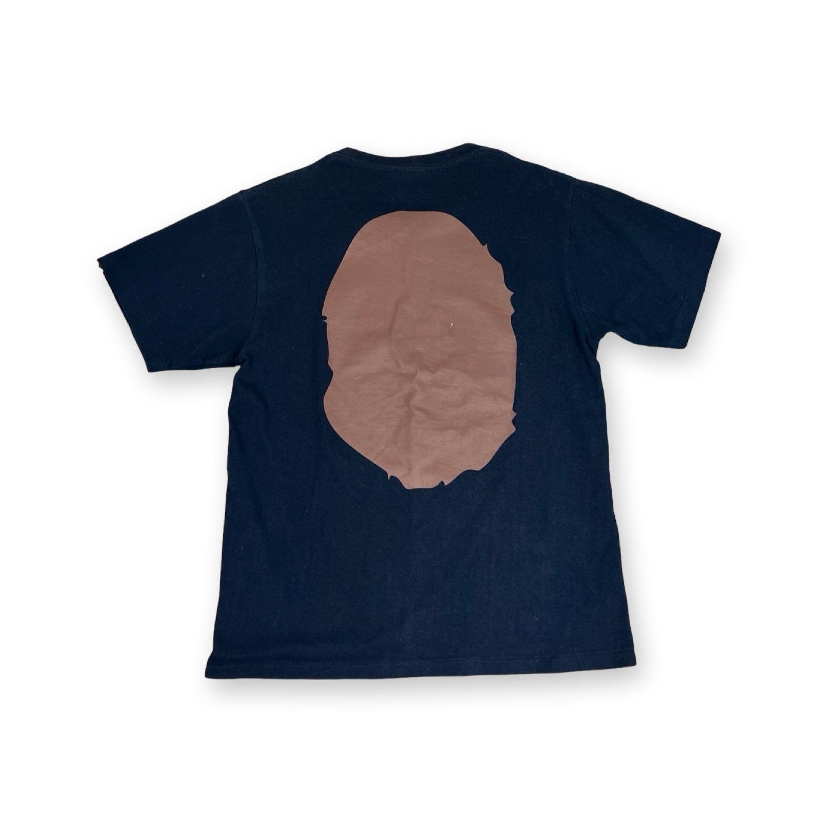 Vintage BAPE Head T-Shirt in navy blue