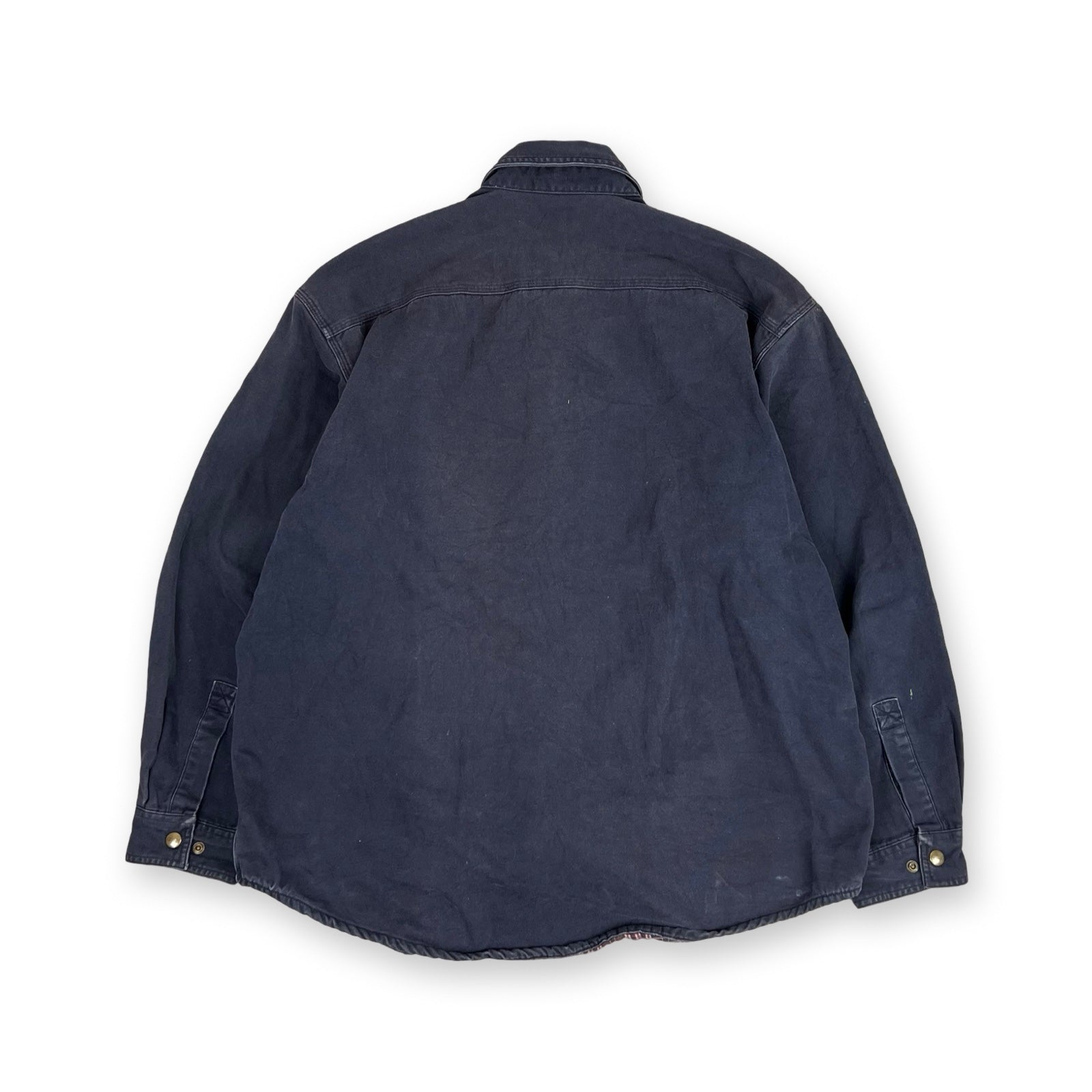 Vintage Carhartt Work Shirt Jacket in navy blue