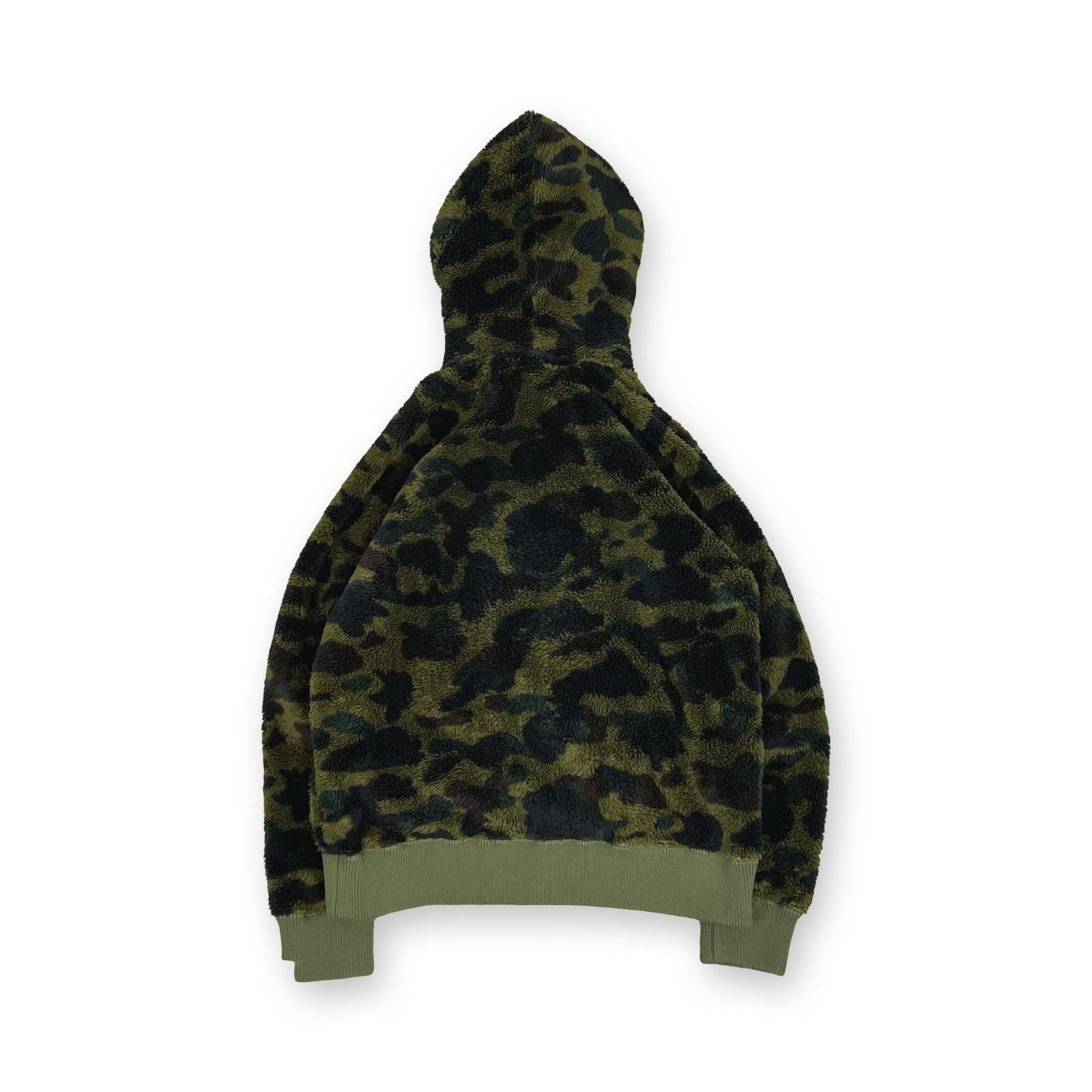 BAPE 1st Camo Boa Wide Full Zip Hoodie in green