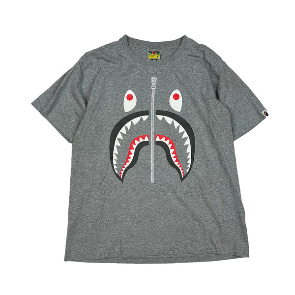 BAPE shark t-shirt in grey