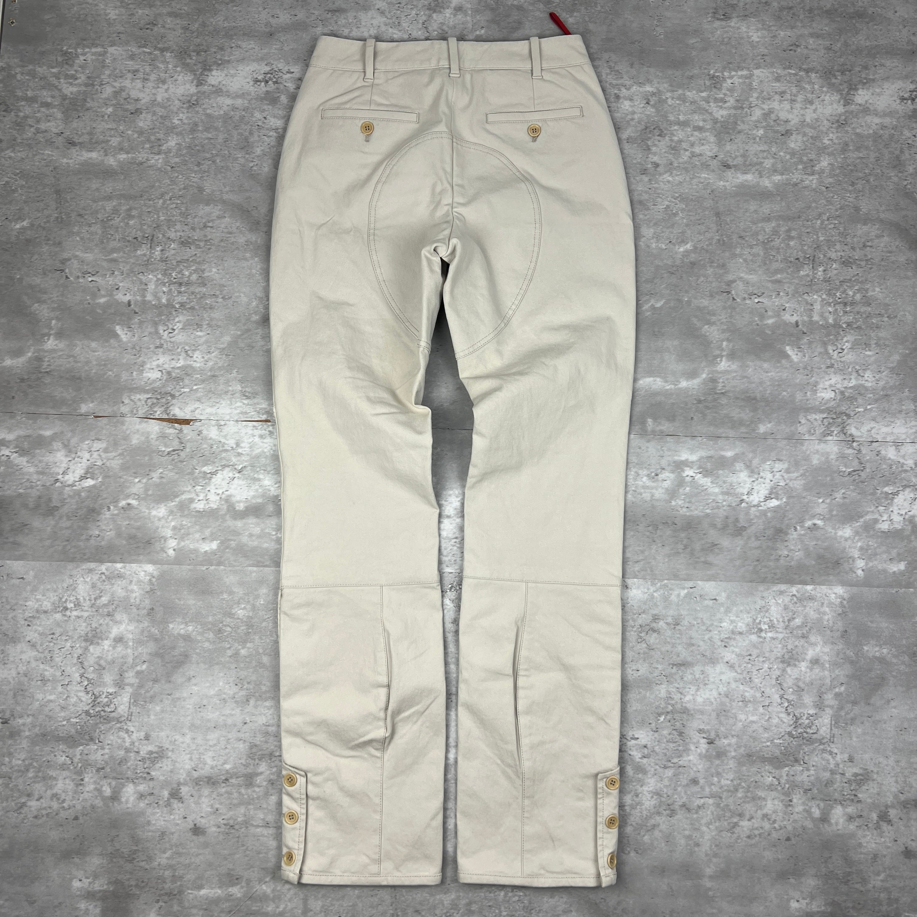 Vintage Prada Sport Beige Cotton Trousers