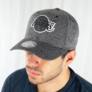 Support the NBA LA Lakers basketball team with this low profile snapback cap. Finished in grey and paired with a curved visor, the fitted crow features the iconic LA Lakers logo fully fitted for your complete comfort in a range of sizes. Mitchell & Ness embroidery to rear Colour: Grey Brand New with Tags - Size on Tag: One Size