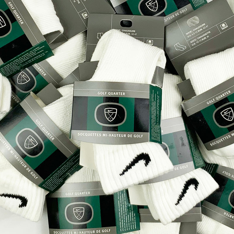 Vintage Nike Golf Quarter Socks in White