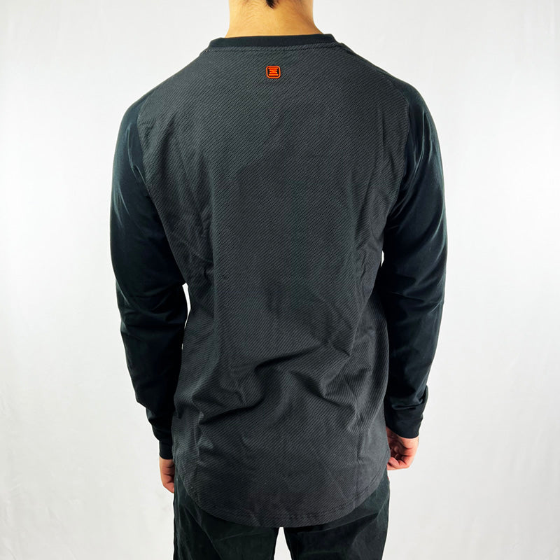 Vintage Nike Spellout Long Sleeve Top in Black