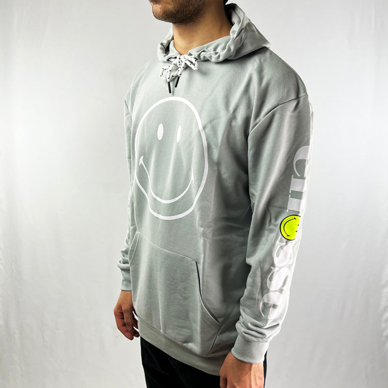 Ellesse x Smiley Arceri Logo Hoodie in Light Grey