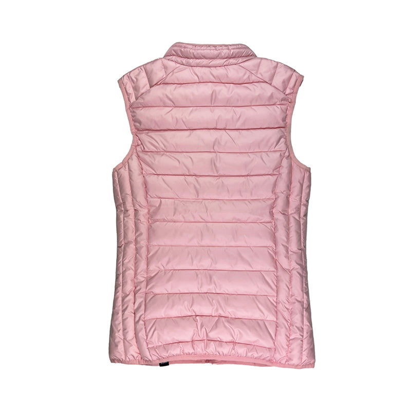 Ellesse Baria Gilet Puffer Jacket in Baby Pink
