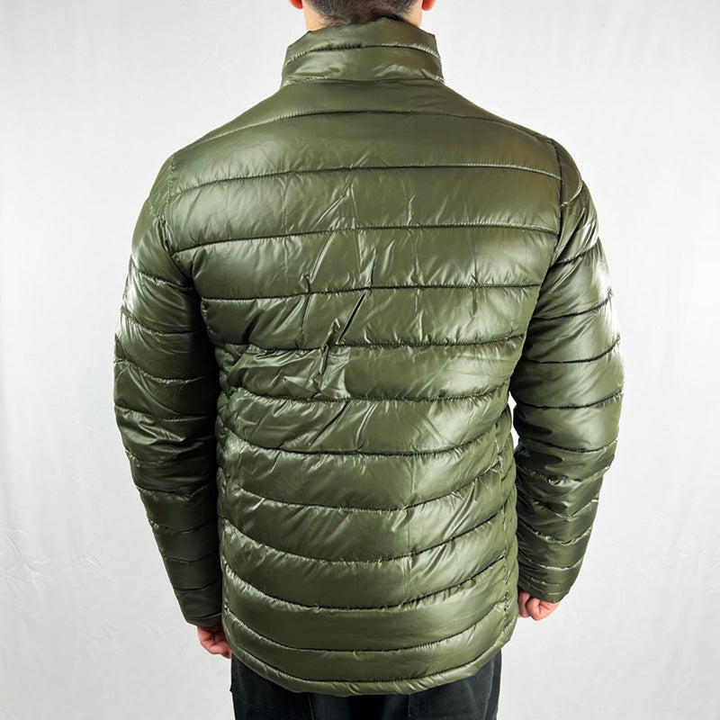 Geographical Norway Casbrick Puffer Jacket in Khaki