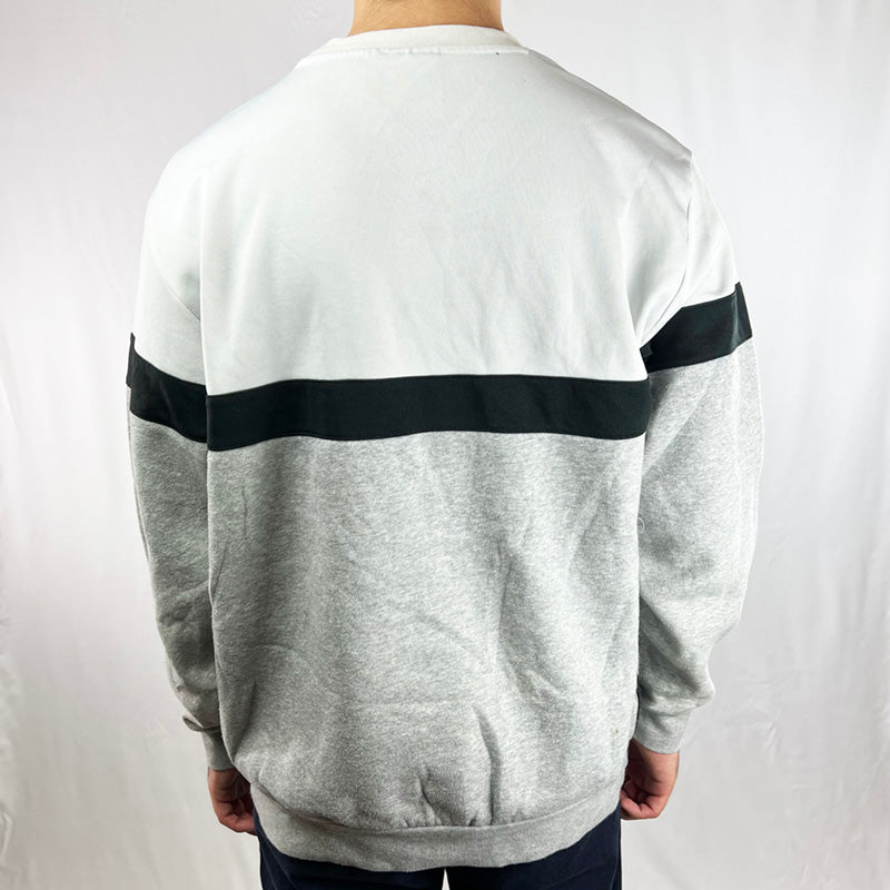 REWORK Adidas x COOGI Sweatshirt 90s Spellout Crewneck Large Grey