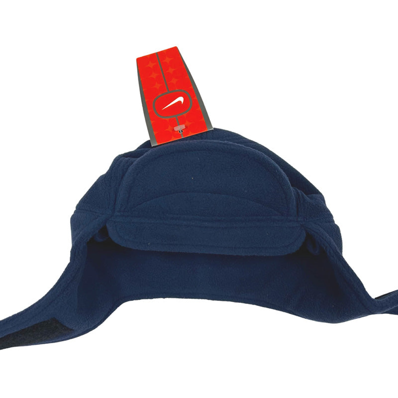 Vintage Nike Polar Fleece Flap Cap in Navy Blue