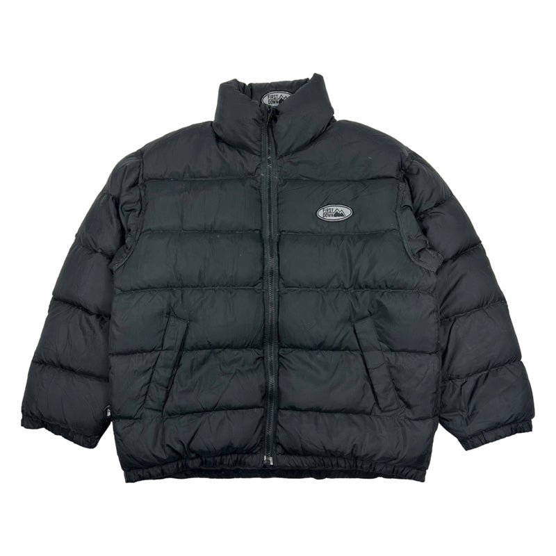 Vintage First Down Reversible Puffer Jacket in Black