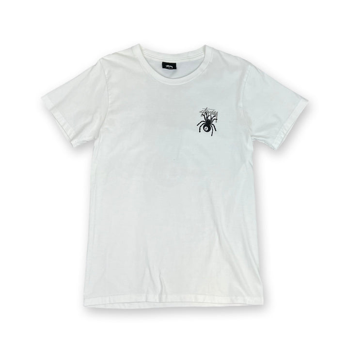 Vintage Stussy 8ball spider T-Shirt in white