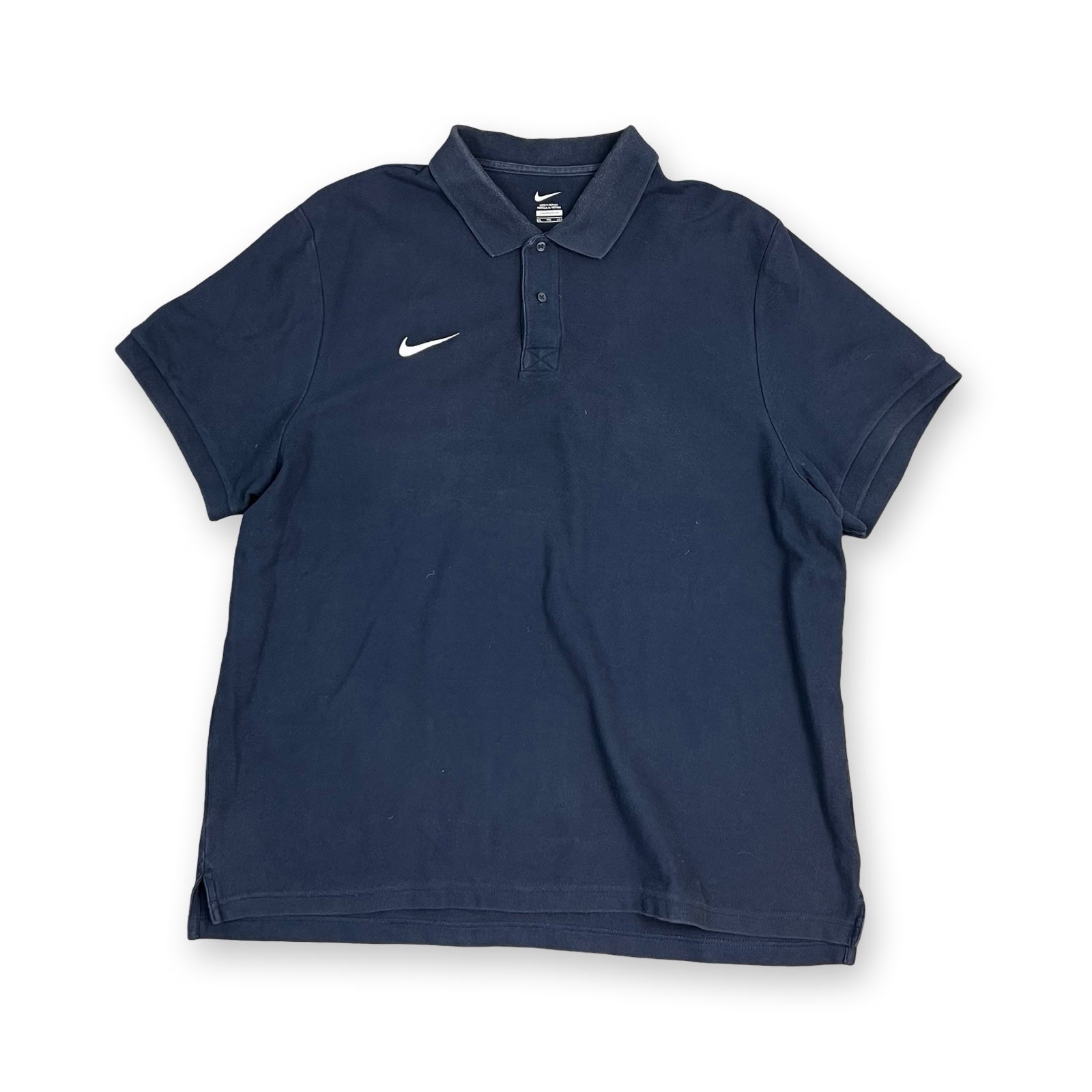 Vintage Nike Polo T-Shirt in navy blue