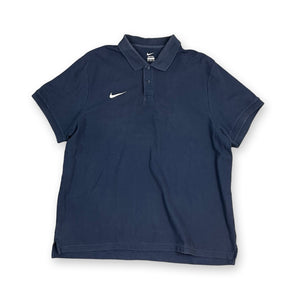Vintage Nike Polo T-Shirt in navy blue