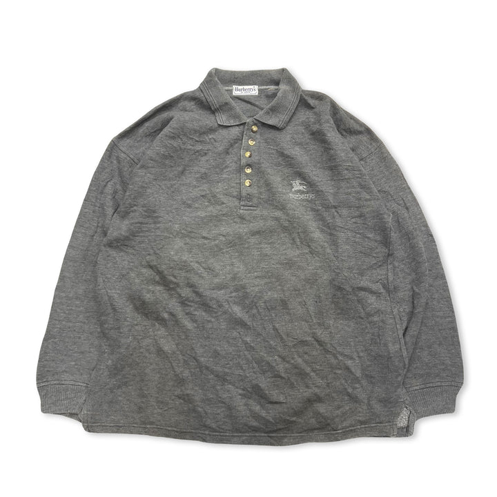 Vintage Burberry Polo T-Shirt in grey