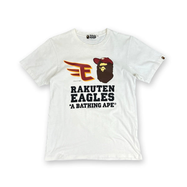 Vintage BAPE Rakuten Eagles T-Shirt in white