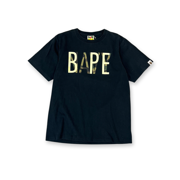 BAPE NAVY T-Shirt in black glow in the dark