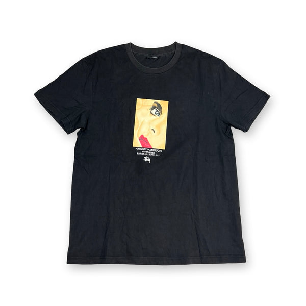 Vintage Stussy Harumi Yamaguchi T-Shirt in black