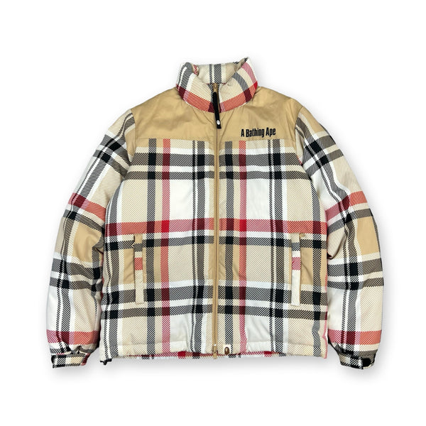 BAPE Check Down Jacket