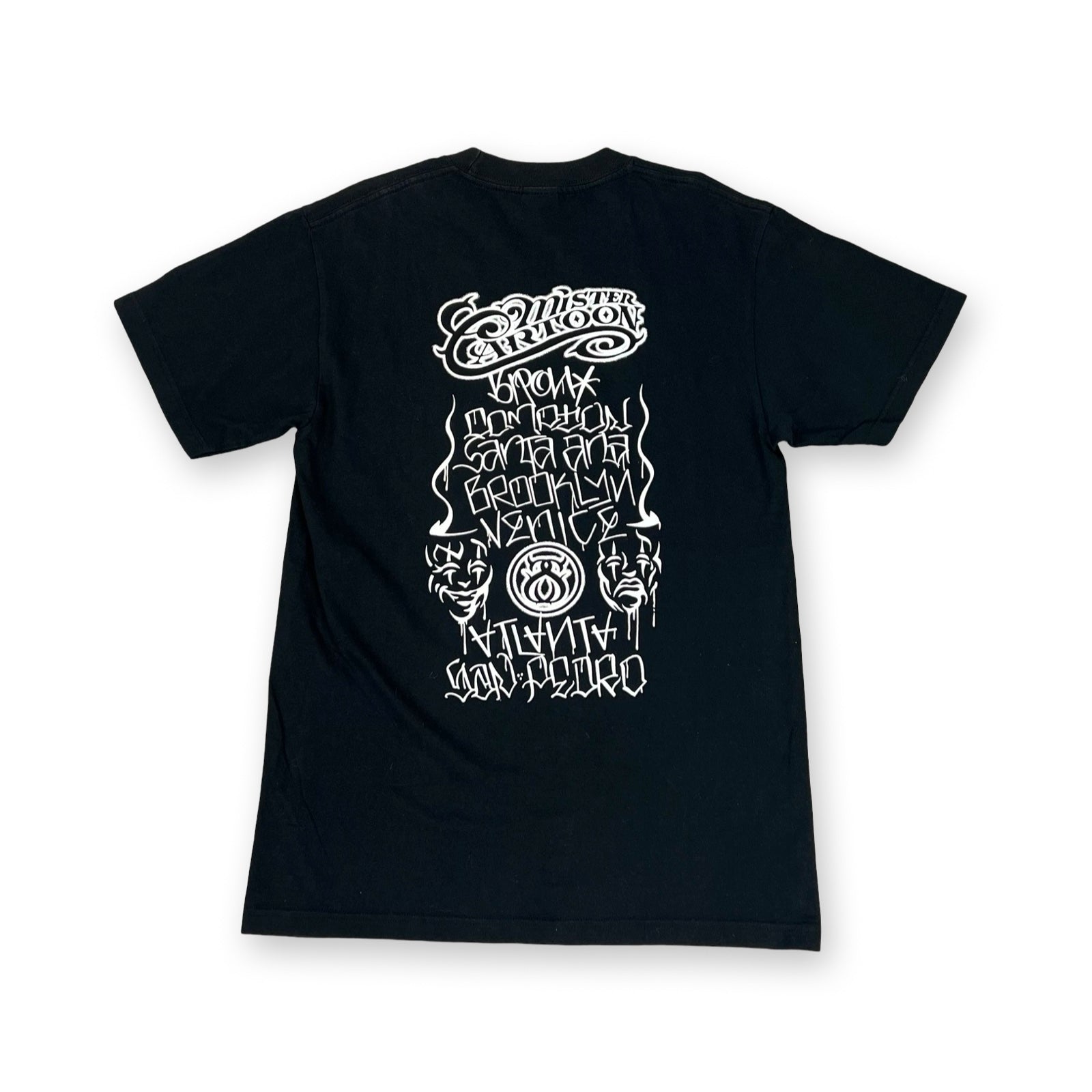STUSSY MISTER CARTOON Tシャツ L ネイビー 新品 ステューシー