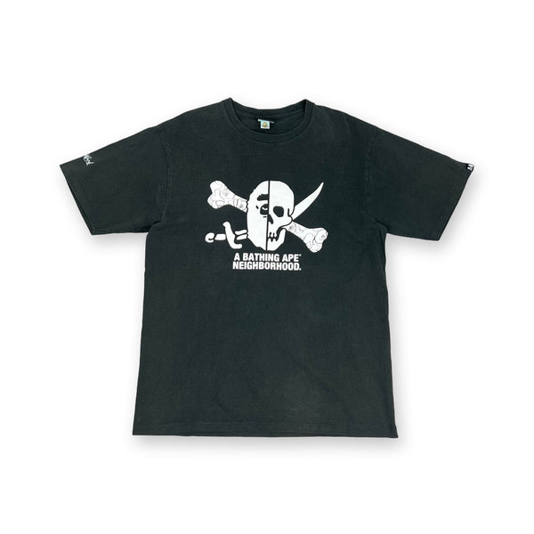 Vintage BAPE Neighborhood T-Shirt in black