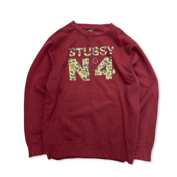 Vintage Stussy Sweatshirt in burgundy