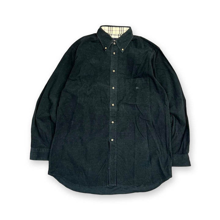 Vintage Burberry Corduroy Shirt in black