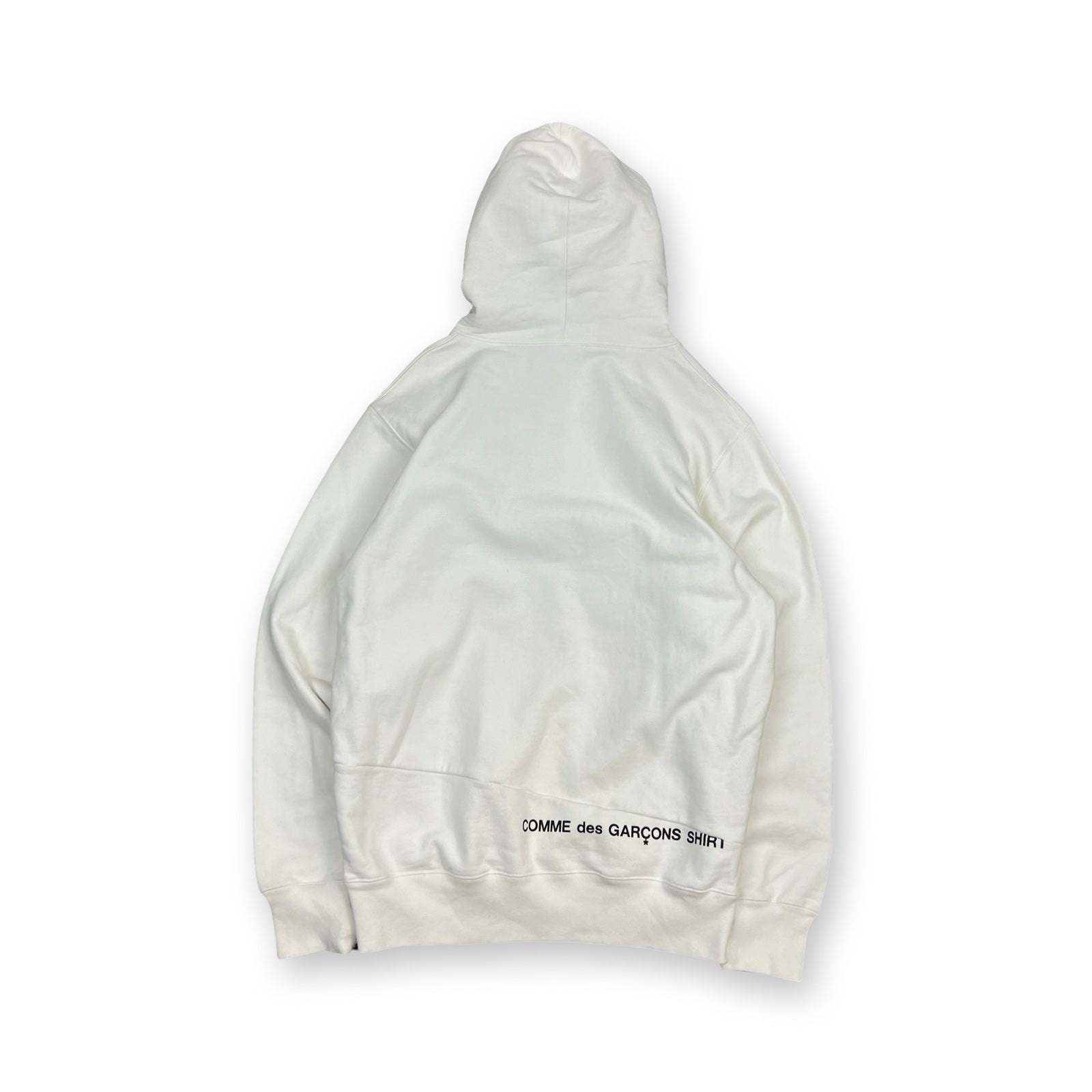 Supreme Comme des Garcons Shirt Split Box Hoodie in white