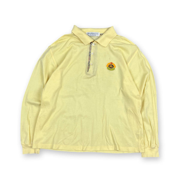 Vintage Burberry Polo T-Shirt in yellow