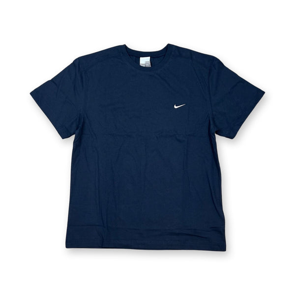 Deadstock Nike Swoosh T-Shirt in navy blue