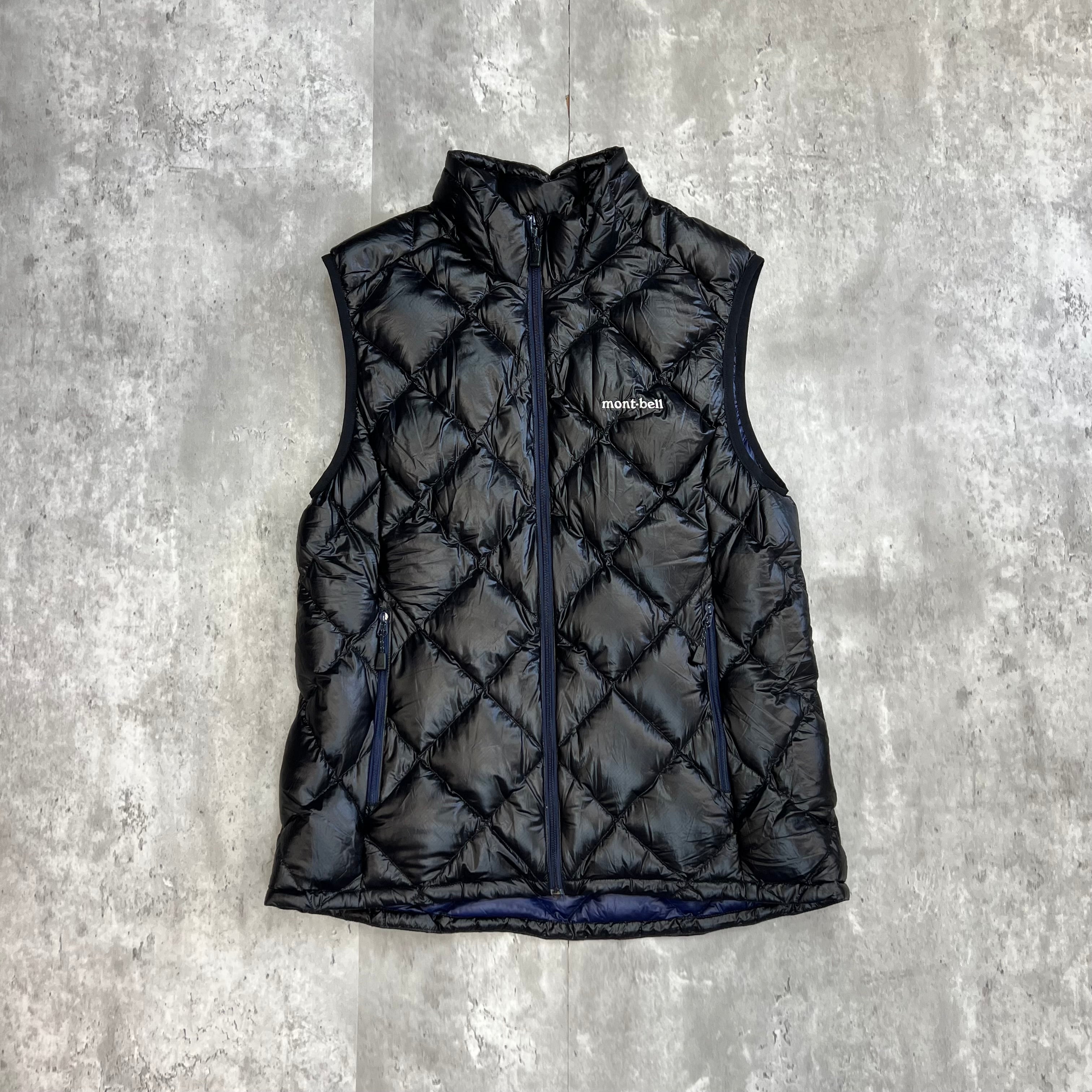 Vintage Montbell Puffer Gilet Jacket in black