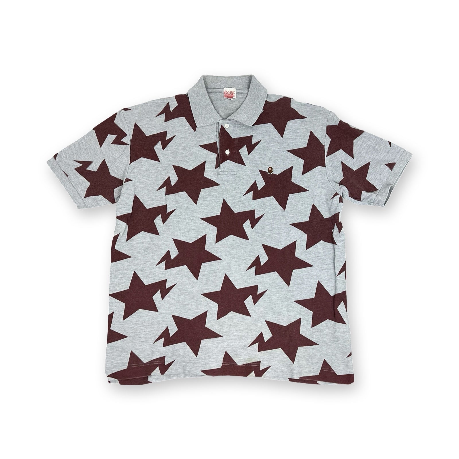 BAPE Sta Polo T-shirt in grey