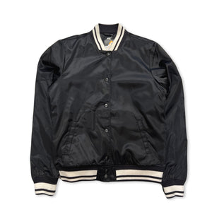 Womens Deadstock Vintage Nike Varsity Jacket in black