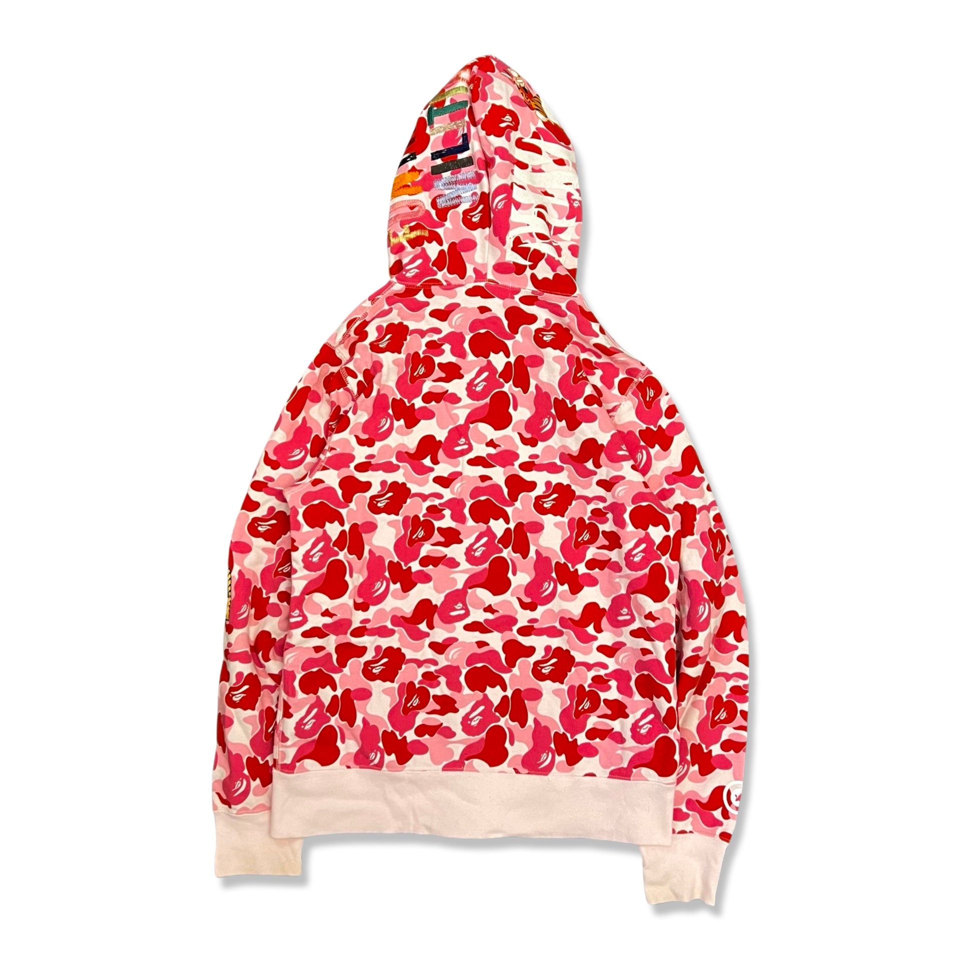 BAPE ABC Pink Camo Tiger Full Zip Hoodie