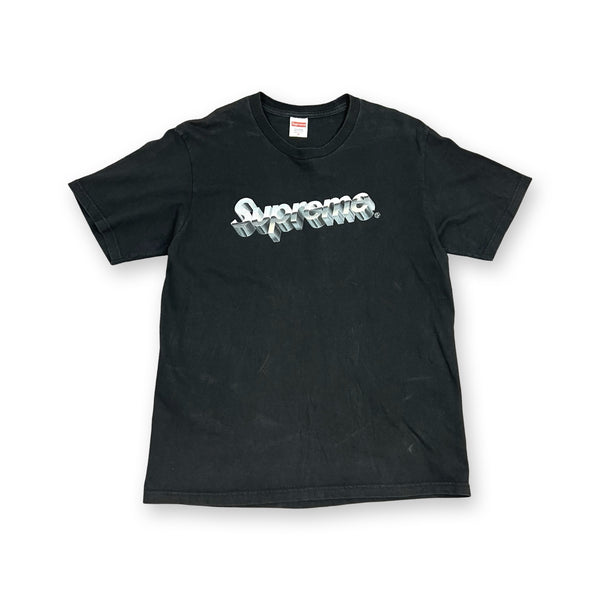 Supreme Chrome Logo T-Shirt in black