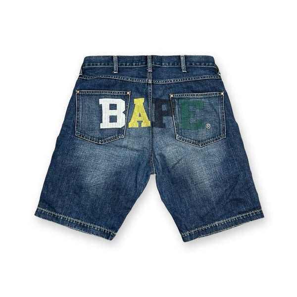 Vintage BAPE Jorts in blue