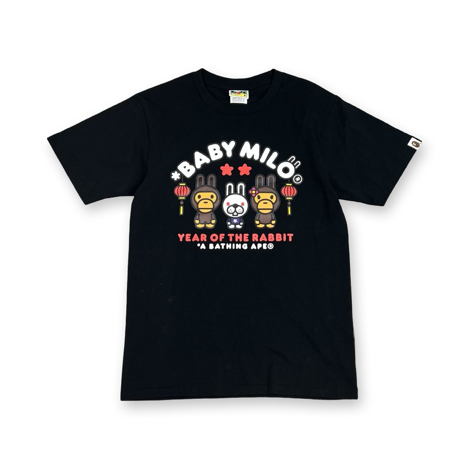 BAPE Baby Milo Year of the Rabbit T-Shirt in black