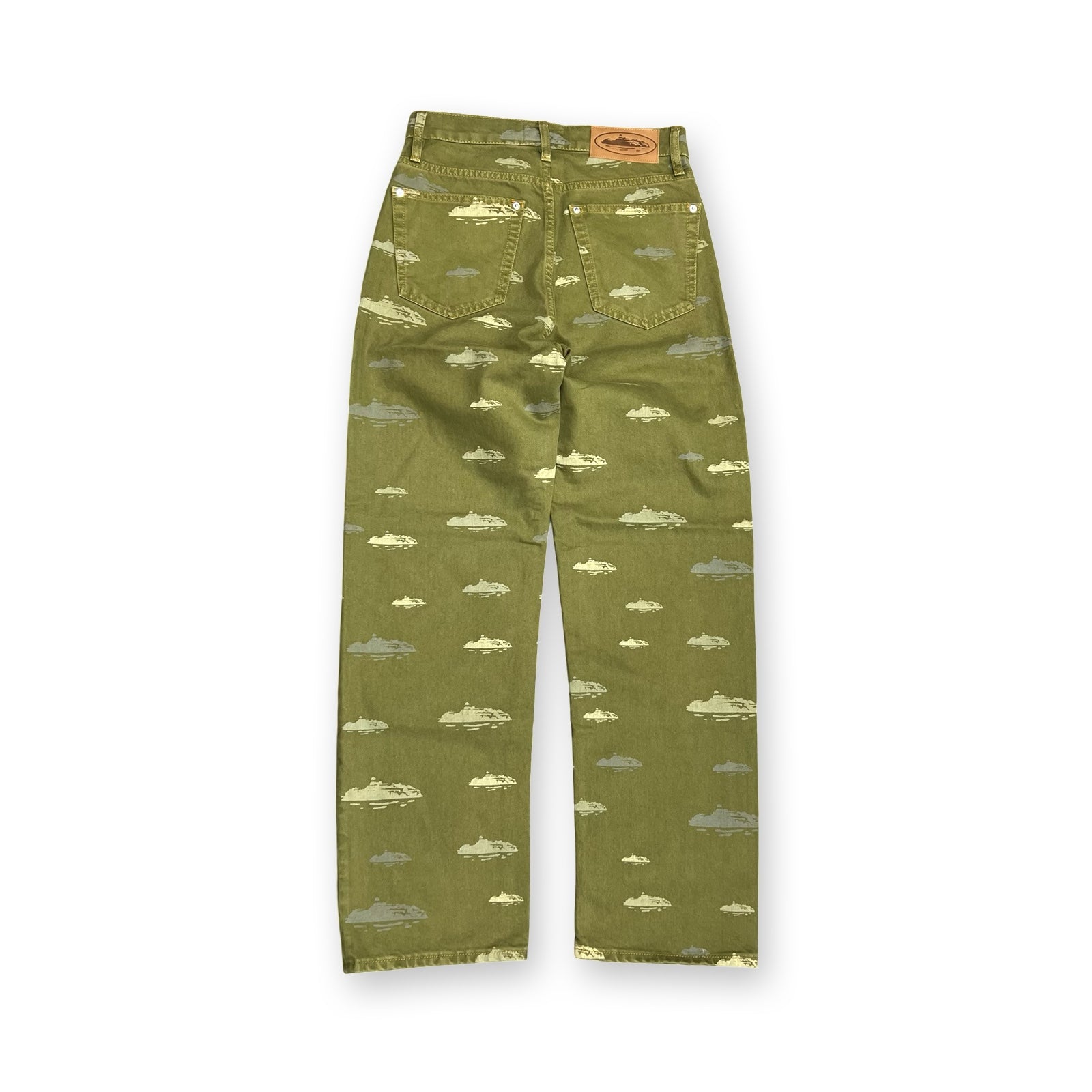 Corteiz Alcatraz Pattern Denim Jeans