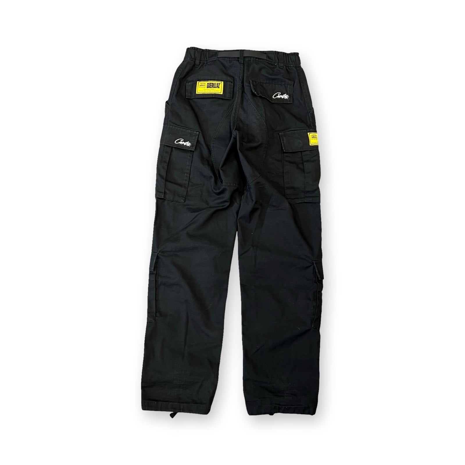 Corteiz Alcatraz Guerillaz Cargo Trousers in black