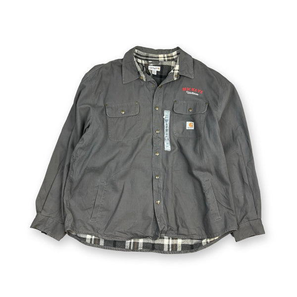 Vintage Carhartt Work Shirt Jacket in grey