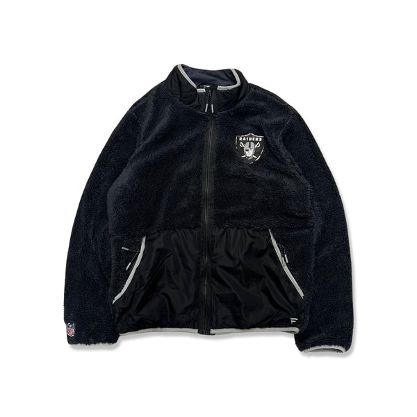 NFL Raiders Sherpa Fleece Jacket in black