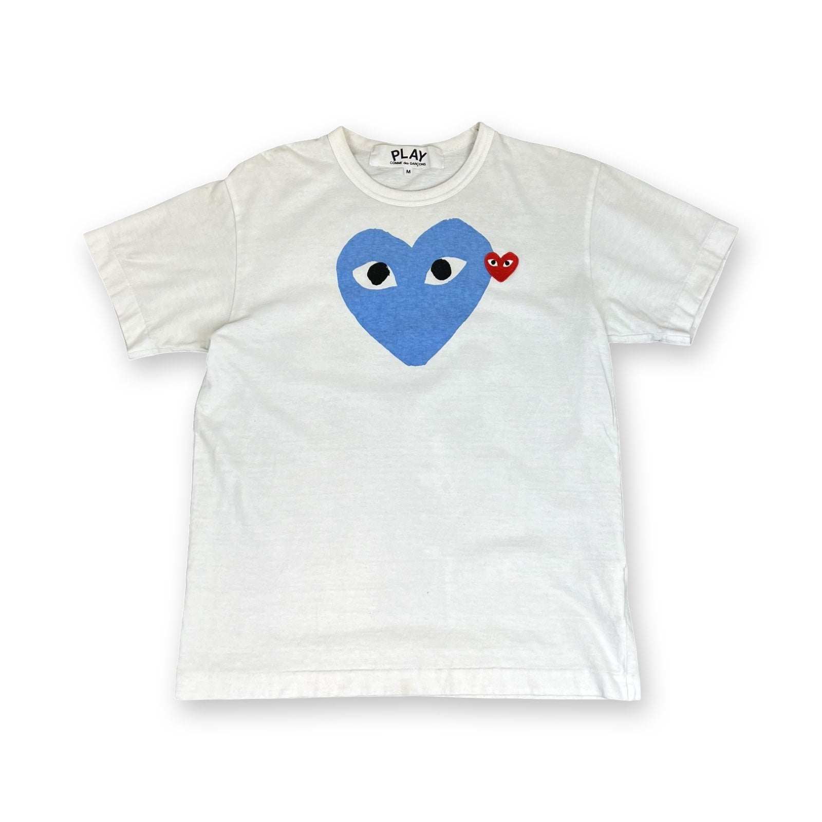 Comme Des Garcons Play T-Shirt in White