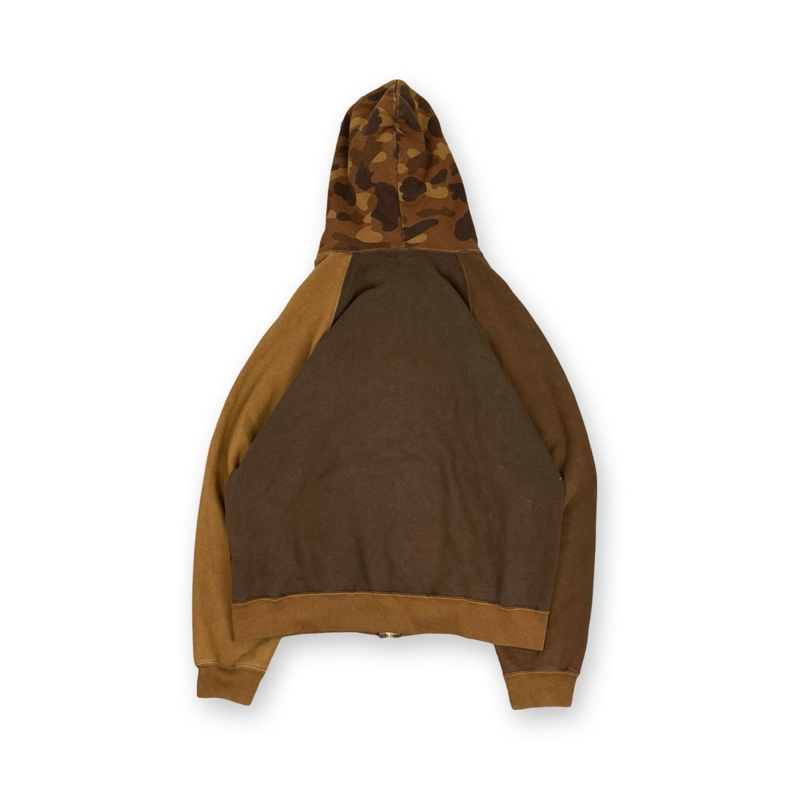 Vintage BAPE Full Zip Hoodie in brown