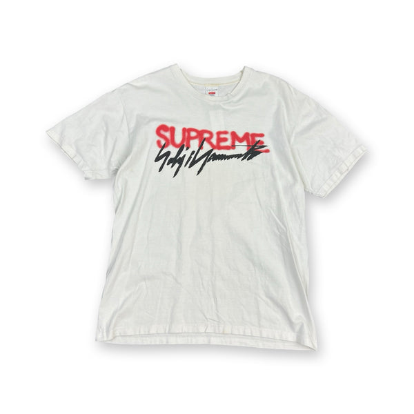 Supreme Yohji Yamamoto Logo T-Shirt in white