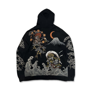 Vintage Karakuri Hoodie in black